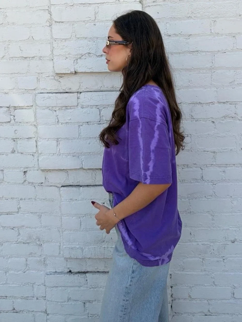 Vtg 90s oversized Purple tie-dye California Bay Company tee in XL #tiedye #calif